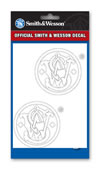 Smith & Wesson Flat Vinyl Decal - 2pk White
